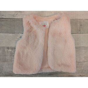 The Childrens Place Pink Faux Fur Vest 2T